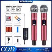 ราคา MOREFAND 58B1 RED ไมโครโฟนไร้สาย แบบมือถือคู่ พร้อมตัวรับสัญญาณ สําหรับคาราโอเกะ ลําโพง การ์ดเสียง เครื่องผสม ไมค์ jbl ไมค์ jbl (1731094326015854908)