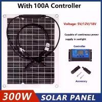 ราคา แผงโซลาร์เซลล์, 300W, 18V, พลังงานแสงอาทิตย์, เซลล์แสงอาทิตย์, พร้อมฝาปิดขั้วต่อ, ควบคุมพลังงานแสงอาทิตย์, IP65, สำหรับโทรศัพท์, รถยนต์, RV, เรือ, ที่ชาร์จ (1730932331204873159)