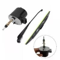 ราคา มอเตอร์ปัดน้ำฝน 12V พร้อมใบปัดน้ำฝน 105° สำหรับรถแทรกเตอร์ เรือ RV รวมถึงใบปัดน้ำฝน 400 มม. ติดตั้งง่าย ประสิทธิภาพสูง (1731647730643535553)