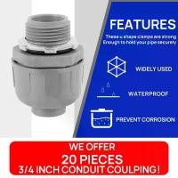 ราคา ขั้วต่อผนึกของเหลวขนาด 3/4 นิ้ว, 20 ชิ้น, ขั้วต่อท่อตรง PVC, อุปกรณ์, ใช้ซ้ำได้, ขั้วต่อท่อไฟฟ้า, เหมาะสำหรับการก่อสร้างตู้เย็นและใช้ในบ้าน, 8gI72 (1732039836889680127)