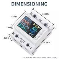 ราคา Tuya WiFi Smart Power Meter Earth Leakage Protector สวิทช์ Wattmeter Current แรงดันไฟฟ้า Monitor รีเลย์ Circuit Breaker Energy Meter ดูผ่านไวไฟได้ ตั้งเวลาเปิดปิดได้ วัดอุณหภูมิได้ (173144885229692624