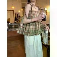 ราคา ชุดฤดูร้อนของผู้หญิง, ชุดสาวหวาน, ชุดลูกไม้, เสื้อลูกไม้, เสื้อยืดคอเล็ก ผ้า คน อวบอ้วน เสื้อผ้า สี น้ําตาล เสื้อกันหนาว ไปต่างประเทศ เสื้อเชิ้ต ลายดอก ผู้หญิง ลูกไม้ ร้า (1732094448245311942)