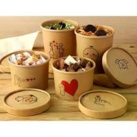 ราคา ถ้วยกระดาษพร้อมฝา กระปุกคุ๊กกี้ กล่องกระดาษ สีคราฟ เคลือบกันซึม ใส่ขนม, ไอศครีม , คุ๊กกี้, ถ้วยซุป (1729648701189425930)