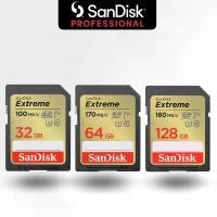 ราคา SanDisk Extreme SD Card SDHC / SDXC 32GB , 64GB , 128GB เมมโมรี่การ์ด (SDSDXVA) กล้องถ่ายภาพ DSLR 4K COD (1731440859994621158)