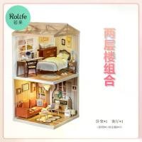 ราคา บ้านตุ๊กตาจิ๋ว แฮนด์เมด DIY รุ่นอาคาร 2 ชั้น Ruolai เหมาะสำหรับประกอบฉาก ของขวัญ (1732136116434667568)