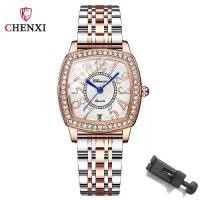 ราคา นาฬิกาผู้หญิง แบรนด์ CHENXI หรูหรา เรียบหรู สแตนเลส นาฬิกาข้อมือควอทซ์ สีโรสโกลด์ดั้งเดิม นาฬิกาผู้หญิง ของขวัญ (1729930460528020163)
