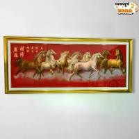 ราคา รูปภาพม้ามงคล 8 ตัวพร้อมกรอบทอง ขนาด 48x112 ซม. ช่วยเรื่องการเจริญก้าวหน้าในหน้าที่การงาน เสริมฮวงจุ้ย เจริญรุ่งเรือง เสริมโชคลาภ ของแต่งบ้าน ขึ้นบ้านใหม่ ที่ระลึก ของขวัญ (1730528915168069782)
