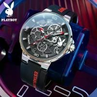 ราคา PLAYBOY นาฬิกาใหม่สำหรับผู้ชาย 2024 นาฬิกาควอทซ์กันน้ำดั้งเดิม เรืองแสง สีขาว สีเหลือง และสีดำ สายซิลิโคน แฟชั่น นาฬิกาบุรุษ 3052 รอบ วัสดุโลหะ + หนัง มีสินค้า หลายสี มีกล่อง สำน (1730009525744863397)