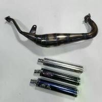 ราคา ขาย ท่อสูตร DASH งานดิบ ลอดท้อง + ปลายท่อ SJR สีดำจุกเลส งานCNC (1731777001204778282)