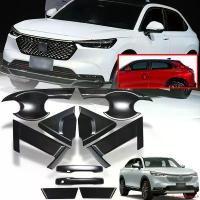 ราคา แบบพกพา ชุดครอบมือจับประตู + เบ้ารองมือเปิดประตู รุ่น ฮอนด้า HONDA HR-V HRV ปี 2021 - 2022 สีดำด้าน 12 ชิ้น Car รถจักร รถยนต์ Sticker สติกเกอร์ (1731674767150779186)