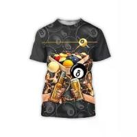 ราคา เสื้อยืดฟิตเนสรัก บิลเลียด สนุ๊กเกอร์ พิมพ์ลาย 3 มิติ เสื้อเชิ้ตผู้ชาย แฟชั่น สตรีท สไตล์สั้น สีเอิร์ธโทน เหมาะสำหรับปี 2025 (1732008841212758402)