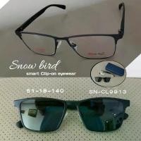 ราคา SNOWBIRD EYEWARES รุ่น SN- CL9913 กรอบแว่นตา พร้อมคลิปออนกันแดด Polarized lens (1729732858695092743)