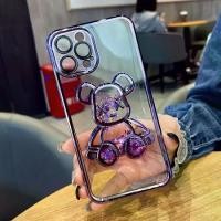 ราคา เคสไอโฟน11หมี 3D 2in1 กลิตเตอร์ ขัดใส & ฟิล์มกระจกเลนส์ ฝุ่นตาข่ายกันกระแทกสำหรับ เคส Apple iPhone 14 13 เคสไอโฟน7พลัส XR 12 iPhone11 7 8 Plus เคสi11 XS 13 Pro Max HD Lens Protectors Case (17296180566