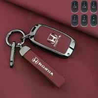 ราคา กระเป๋ากุญแจรถยนต์ honda ฝาครอบกุญแจรถ, วัสดุหนัง, ที่ใส่กุญแจ, เคส Fob รีโมท, สำหรับ Honda Civic รุ่นที่ 11, Accord, Vezel, Freed, นักบิน, Crv, ปี 2021 ถึง 2022, อุปกรณ์ป้องกัน (1730013329891887950)