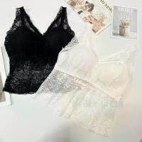 ราคา 0103 เสื้อลูกไม้สายเดี่ยว ตัวใหญ่ มีฟองน้ำบังทรง ฟรีไซส์ #other (1729880644216326928)