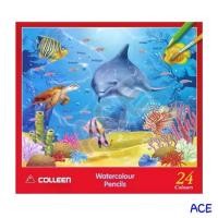 ราคา colleen สีไม้ระบายน้ำ 24 สี รุ่น CAP-924สีไม้ ดินสอสี master art colleen (1731165105226091284)