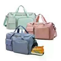 ราคา กระเป๋าเดินทาง กระเป๋าฟิตเนส กระเป๋าผ้าร่มกันน้ำ travel bag สำหรับใส่เสื้อผ้า เดินทาง โยคะ ฟิตเนส สะพายได้ ถือแบบหิ้วได้ หลายช่อง จุของได้เยอะ (1729958603144005931)