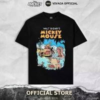 ราคา เสื้อยืดDisney ลิขสิทธิ์แท้ MK-188 (Walt Disney Mickey Mouse ปก comic Pluto Mickey ดำ/ สกรีนหน้า) (1731417606682936734)