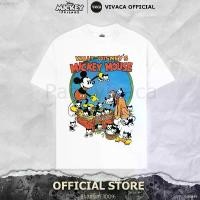 ราคา เสื้อยืดDisney ลิขสิทธิ์แท้ MK-189 (Walt Disney Mickey Mouse ปก comic Mickey Pluto ขาว/ สกรีนหน้า) (1730474884910975418)