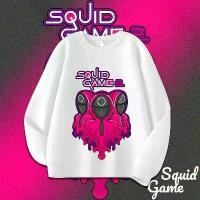 ราคา เสื้อสเวตเตอร์ Squid 2 TV สไตล์เกาหลี Unisex เสื้อแขนยาว ดีไซน์ทหารสีแดง (1732003156163528761)