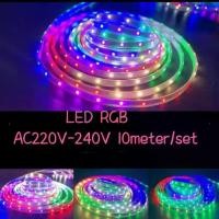 ราคา ไฟแถบแรงดันสูง, RGB, 10 ม./เซ็ต, การเปลี่ยนสีอัตโนมัติ, แรงดันไฟฟ้า 220V, แถบไฟปลั๊ก, ไฟพื้นหลัง LED TV ขนาดใหญ่, เหมาะสำหรับไฟบ้าน, ไฟสวน, ไฟหลังคา ไฟ ริ้ว สี ไฟ มะรุม แบบ วิ่ง สเต็ป (173219820860398