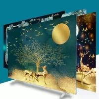 ราคา ผ้าคลุมกันฝุ่น TV, สำหรับ TV ขนาด 32 นิ้วและ 50 นิ้ว, ผ้าคลุมทีวี LCD ขนาด 55 นิ้วและ 65 นิ้ว, เหมาะสำหรับแขวนหรือเดสก์ท็อป, พื้นผิวโค้ง, มีเสียงชื่นชม 34000 เสียง (1732237547289545274)