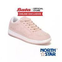 ราคา Bata บาจา (Online Exclusive) ยี่ห้อ North Star รองเท้าผ้าใบสำหรับผู้หญิง รองเท้าลำลอง Sneakers แบบผูกเชือก รุ่น SUTA สีขาว 5201039 / สีชมพู 5205039 (1729573527169960602)