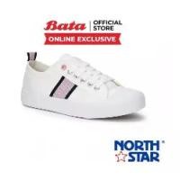 ราคา Bata บาจา (Online Exclusive) ยี่ห้อ North Star รองเท้าผ้าใบ สำหรับผู้หญิง รองเท้าลำลอง แบบผูกเชือก ผ้าใบแฟชั่น Sneakers ใส่สบาย รุ่น CHIHARU สีขาว 5201045/สีดำ 5206045 (1729573541384653466)