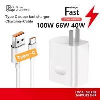 ราคา 100W/66W/40W ชุดชาร์จ สายชาร์จ+หัวชาร์จ 6A USB Type C จ่ายไฟ 6A รองรับ Super charger (1730089861520853103)