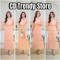 ราคา CD Life Set #6826 ชุดผ้าลูกไม้ฉลุ ลวดลายดอกไม้ ขนาด M L XL 2XL สีโอโรลด์ ผ้าลูกไม้ฉลุ ปักลายดอกไม้ ดีไซน์เสื้อเชิ้ตและกระโปรงทรงเอ สำหรับผู้หญิง CD Trendy Store (1730001960952433467)