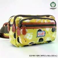 ราคา กระเป๋าคาดเอวผ้าเคลือบ PVC กันน้ำ 100% ขนาด 9.5 นิ้ว รุ่น CD-901 ยี่ห้อ Lingky #มีเก็บปลายทาง (1731615938344814397)