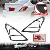 ราคา ความคงทน ครอบไฟท้าย ครอบกันรอยไฟท้าย รุ่น นิสสัน อัลเมร่า NISSAN ALMERA ปี 2011 - 2019 สีดำด้าน 2 ชิ้น Car รถยนต์ รถจักร Sticker สติกเกอร์ (1731674537912535407)