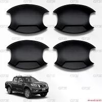 ราคา ปัจจุบัน เบ้ารองมือเปิดประตู เบ้ากันรอย เบ้ากลม 4 ชิ้น สีดำด้าน สำหรับ Nissan Navara NP300 D23,X-Trail,Terra,Teana ปี 2014-2020 Car รถยนต์ Sticker รถจักร สติกเกอร์ (1731636696805247162)