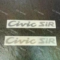 ราคา COD สติกเกอร์ Civic SiR Sticker ฝาท้ายรถตัวนอก งานสกีนใส3M+เคลือบใสกันuv civic Eg 3door 3ดอ ปี90-95 (1731264464583100164)