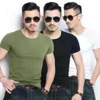 ราคา เสื้อแขนสั้นสำหรับผู้ชาย เสื้อยืดแขนสั้น คอกลม สีพื้น มีไซส์ M-5XL Man Clothing ผ้า แบรนด์ เนม วง bodyslam ฟอก เฟด เอซีมิลาน ของ แท้ essentials အ က ျ ီ ยืด บางแส (1730954968984881982)