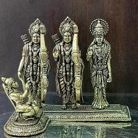 ราคา พระลักษณ์ พระราม นางสีดา งานทองเหลืองนำเข้าจากอินเดีย (1731935482386548791)