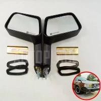ราคา (พร้อมส่ง) กระจกรถมองข้างรถยนต์เรโทร retro ติดข้างแก้ม บังโคลน สี่เหลี่ยม ยาว แต่งรถเก่า โบราณ ทุกรุ่น เรโทร 1 คู่ สีดำ Car กระเป๋า ตะกร้าเวฟ 125 อุด ปลาย แฮน คามู อิ ที่ จับ (1731062339135179454)
