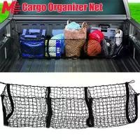 ราคา อุปกรณ์เสริมในรถยนต์อเนกประสงค์ รถกระบะ เตียง ที่เก็บของท้ายรถ ตาข่ายเก็บของสำหรับงานหนัก กระเป๋าตาข่ายสามกริด (1729802154748709067)