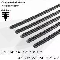 ราคา ใบปัดน้ำฝนรถยนต์อเนกประสงค์ แถบยางใส่กระจกหน้ารถ 1 ชิ้น รีฟิล ยางนุ่ม 8 มม. เหมาะสำหรับขนาด: 8 นิ้ว, 14", 16", 17", 18", 19", 20", 21", 22", 24", 26", 28", อุปกรณ์เสริม Car รถจักร รถกระบะ (17311408686