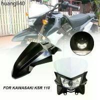 ราคา คลังสินค้า TH Motocross Headlight Dirt Bike Head Light Lamp for Kawasaki KSR110 KSR 110 Pro Front Fender Mud Guard Cover Protector (1731534247122798139)