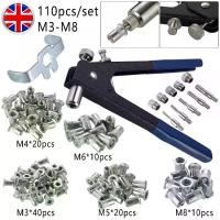 ราคา หมุดย้ำน็อตเกลียว, ชุด 110 ชิ้น, M3-M8, เครื่องมือช่างแบบสอด, น็อตหมุดย้ำ, ชุดหมุดย้ำ เครื่องมือ ถอด โช๊คหน้า (1731425758642341301)