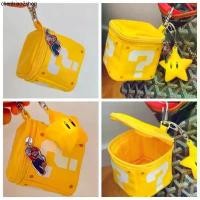 ราคา ส่งจากไทย⭐️พวงกุญแจกระเป๋าตังค์ ใบเล็ก รูปกล่องสงสัย สีเหลืองน่ารัก airpod case keychain ห้อยกระเป๋า 46176 (1731657365303100740)