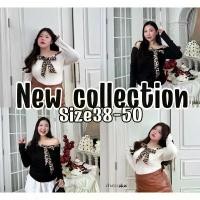 ราคา ( video & live มีส่วนลดเสื้อปาดไหล่แขนยาว ดีเทลเชือกแต่งไหล่ลายเสือ เนื้อผ้ายืืดยูนิโคล่ ขายดี (1731764361615017136)