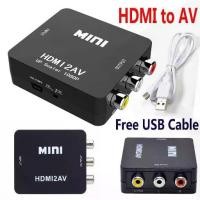 ราคา ตัวแปลงสัญญาณAVเป็นHDMI Mini 1080P av to hdmi Composite AV RCA to HDMI Video Converter Adapter Full HD 720/1080p UP Scaler AV2HDMI for HDTV Standard TV L3EF ฟรีสาย สีขาว เหลือง (1731013998464699222)
