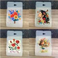 ราคา for Samsung Galaxy Note 10.1 2014 P605 P601 / Tab 2 10.1 P5100 / Tab 3 10.1 P5200 Colorful Flower Girl painting Red Roses bird Maple Autumn Leaves Transparent Soft TPU Silicone Tablet Cases (173068152