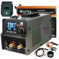 ราคา MOLITA ตู้เชื่อม 2 ระบบ MIG/MMA 998A (รุ่นใหม่ล่าสุด จอ LCD ) INVENTER MIG ตู้เชื่อมมิกซ์ ตู้เชื่อมไฟฟ้า ไม่ใช้แก๊สCO2 + ลวดฟลักซ์คอร์ แถมลวด1 ม้วน สีเทา (1729850611608161212)
