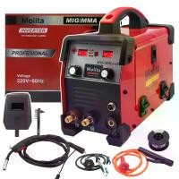 ราคา MOLITA ตู้เชื่อมไฟฟ้า 2 ระบบ MIG/MMA 450A INVENTER MMA/MIG (รุ่นใหญ่2 จอ 2 ปุ่ม รองรับงานหนัก) ตู้เชื่อมมิกซ์ ไม่ใช้แก๊สCO2 + ลวดฟลักซ์คอร์ แถมลวด1 ม้วน (1729614899834358277)