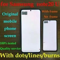 ราคา หน้าจอโทรศัพท์ LCD, ต้นฉบับ, สำหรับ for Samsung Galaxy Note 20 Ultra 6.9 นิ้ว, หน้าจอโทรศัพท์มือถือ, สำหรับ Samsung Note 20 Ultra, จอแสดงผล LCD, ชุดสัมผัส Digitizer, พร้อมสายแถบเบิร์น-in, พร้อมจุด (17