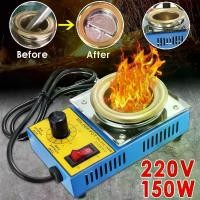 ราคา เตาหลอมตะกั่ว ระดับอุณหภูมิ : 100-550 องศา ความจุ : 500 กรัม ขนาดเครื่อง : 9.5 x 15 x 6 ซม. ใช้สำหรับหลอมละลายตะกั่ว ดีบุก และโลหะต่างๆ 150W Lead-free Solder Pot Soldering Desold (1730044597895793007)