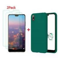 ราคา เคสสำหรับ Huawei Y5 (2019)(5.71) ฟิล์มกันรอย 2 แพ็ค กระจกนิรภัยบางเฉียบ + ผิวฝาหลัง TPU ซิลิโคนนิ่มใหม่ 1 ชิ้น เคสโทรศัพท์กันกระแทกสีทึบน่ารัก รวม 1 ชิ้น (1731819842606564476)